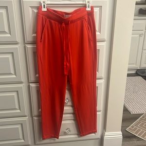 Loft orange sweat pant size extra small